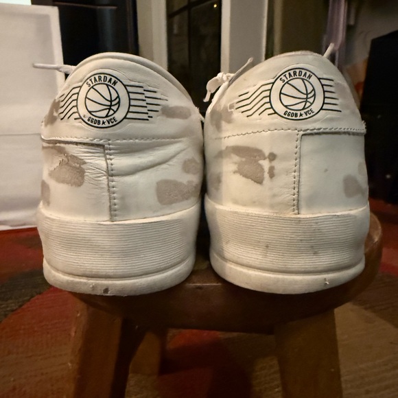 Golden Goose Men’s Stardan Low-Top Sneakers (White on White) - Men’s 13US/46EU - Picture 15 of 16